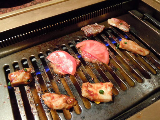 焼いてるところ